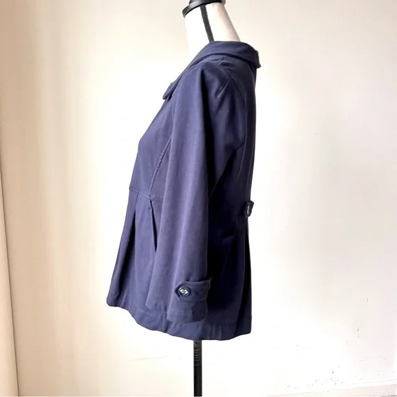 ANTHROPOLOGIE MOTTO Cotton Peplum Cardigan Blazer—SZ. Medium - Picture 6 of 11